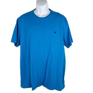 Crew Clothing Company Shirt Men XXL Blue Crew Neck Solid Short Sleeve Tee